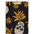 thumbnail image 1 of FMSHPON Skulls Flowers Clipboard Hardboard Wood Nursing Clip Board and Pull for Standard A4 Letter 13x9 inches, 1 of 8