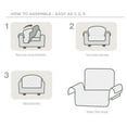 thumbnail image 5 of Surefit Non-Slip Water Resistant Chair Furniture Cover, Taupe, 5 of 7
