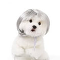 thumbnail image 2 of Funny Dog Wig for Small Medium Large Dogs with Free Head Flower, Trimmable Pet Costume Cat Cosplay Decoration for Halloween, Christmas, Parties（Sliver）, 2 of 6