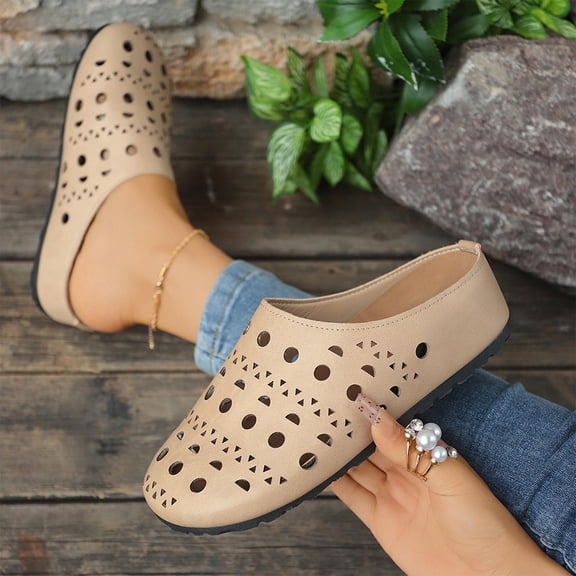 Keen Sandals For Women Spring And Summer Casual Versatile Solid Color Open Toe Trendy One-Strap Slippers Wedge Heels Shoes Beach Sandals Size 8.5 - Beige