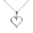thumbnail image 1 of Sterling Silver Open Heart Pendant Necklace, 18", 1 of 1