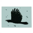 thumbnail image 2 of Black Crow Cutting Board, Grunge Hand Drawn Ink Sketch of Flying Bird Gothic Art Paint Drops, Decorative Tempered Glass Cutting and Serving Board, in 3 Sizes, by Ambesonne, 2 of 5
