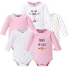 Hudson Baby Unisex Baby Cotton Long-sleeve Bodysuits