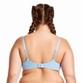 thumbnail image 5 of Curve Muse Women's Plus Size Add 1 and a half Cup Push Up Underwire Convertible Lace Bras -2PK-Black,Lt Blue-44DD, 5 of 6