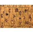 thumbnail image 1 of Ahgly Company Indoor Rectangle Abstract Orange Modern Area Rugs, 7' x 10', 1 of 4