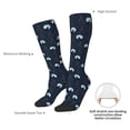 thumbnail image 5 of Picia Women Crew Soft Moisture-wicking Socks Night Forest Wolf Pattern Design Cotton Socks, One Size fit All, 5 of 9