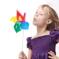 thumbnail image 2 of Shisuyan 10Pcs Party Pinwheels Decorative Rainbow Pinwheels Funny Handheld Pinwheels Decors, 2 of 9