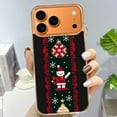 thumbnail image 3 of Case For Apple iPhone Air / 17 Pro / 17 Pro Max Series Case, Slim Thin Transparent Flexible Clear TPU Shockproof Phone Case For iPhone 17 Series, Knitted Christmas (3), 3 of 6