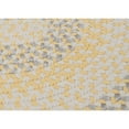 thumbnail image 3 of Colonial Mills 8' Yellow, White and Gray Reversible Round Handcrafted Area Throw Rug, 3 of 3