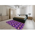 thumbnail image 4 of Ahgly Company Indoor Rectangle Patterned Orchid Purple Area Rugs, 4' x 6', 4 of 6