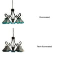 thumbnail image 4 of Radiance Goods Mission Tiffany-Style Blackish Bronze 5 Light Large Chandelier 26" Wide, 4 of 5