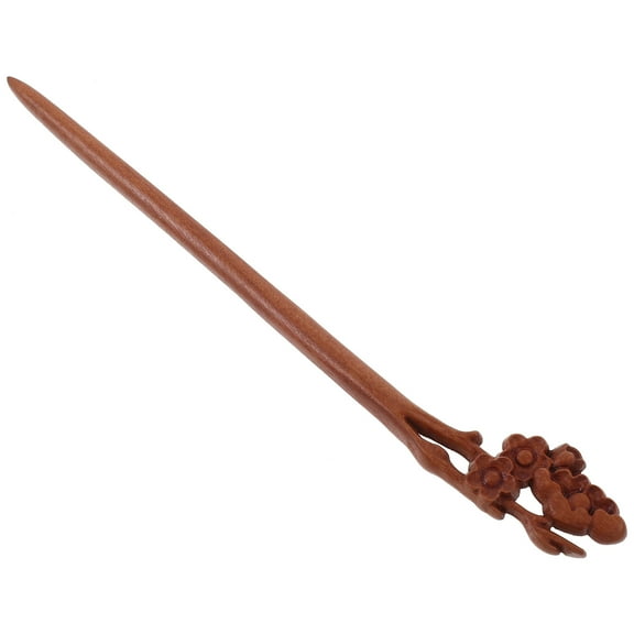 FRCOLOR Chinese Wood Hair Stick for Women Light Brown Retro Style Hair Chopstick 1 Piece