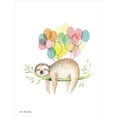 thumbnail image 3 of Seven Trees Design 12x14 Black Modern Framed Museum Art Print Titled - Sloth Birthday III, 3 of 5