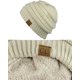 thumbnail image 3 of Autorización：Gorro unisex grueso, suave, elástico, tejido de cable, cálido, con forro difuso, Skully Adepaton WMZL-73-1, 3 of 4