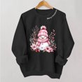 thumbnail image 3 of Ichuanyi Women's Crewneck Long Sleeve Christmas Graphic Sweatshirt Cute Christmas Print Casual Pullover Top, 3 of 5