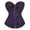 Purple, variant on COMVALUE Corsets For Vampire Women: Floral Bustier Corset Tops For Women Burlesque Moulin Rouge (Purple, S)