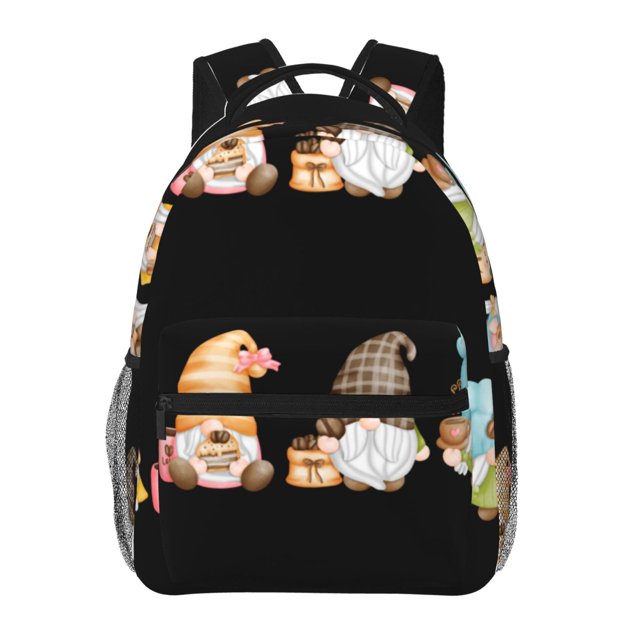 Fotbe Coffee Gnome (2) Mochila Casual con Estampado para Escuela, Viajes y Actividades al Aire Libre - Duradera, Ligera y Cómoda