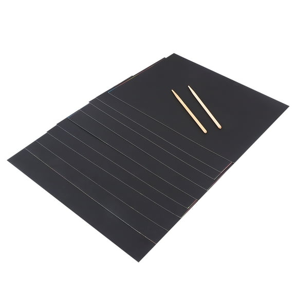 HOMEMAXS  2 Pack Black Scratching Paper Picture Reveal Child