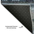 thumbnail image 5 of Addison Rugs Mayfield Premium Machine Washable Transitional Tribal Blue Round Rug, 8' x 8', 5 of 6