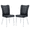 Black & Silver | 2 Pack, variant on Tcbosik Set of 2 PU Leather Dining Side Chairs with Metal Legs, Modern Upholstered Chair for Home, Restaurant, Easy Assembly, Black & Silver