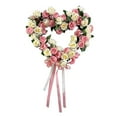 thumbnail image 3 of Adornos de corona de San Valentín para colgar en la puerta Corona de corazón Corona de corazón de San Valentín para rosa, 3 of 9