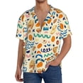 thumbnail image 1 of Fotbe Peanuts 8 Camisa Estampada de Manga Corta para Hombre, Casual de Verano, Estilo Playero, Sin Arrugas-Medium, 1 of 5