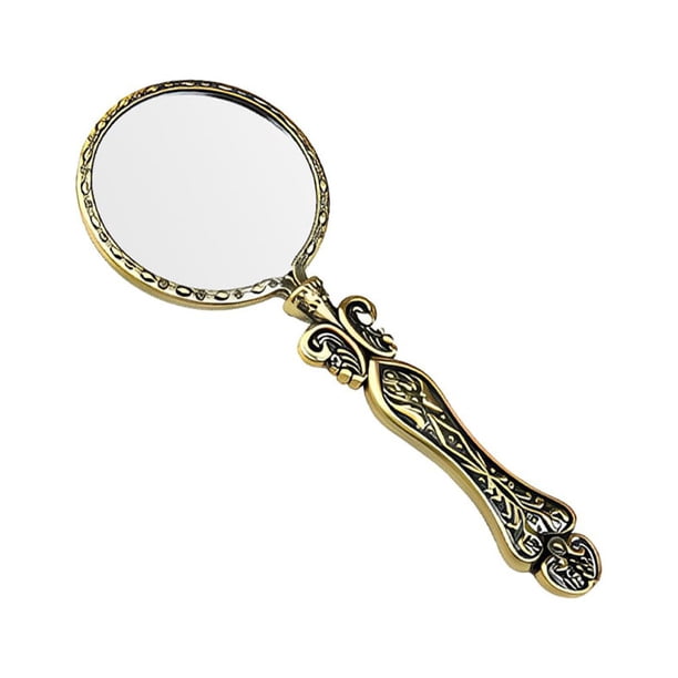 Speravity Lupa de estilo Vintage, lupas de costura, lente de lupa de alta definición, inspección de lectura, mango de Metal Retro lupas Bronce