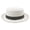 Beige, variant on Unisex Men Women Wide Brim Woolen Pork Pie Hat Round Flat Top Cap