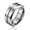 No Stone-Silver, variant on Black Tungsten Rings for Men Moissanite Promise Ring Wedding Band Valentine's Day Birthday Gifts-Size11