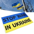 thumbnail image 4 of Bandera Nacional De Ucrania, Poliéster Portátil Pongee Bandera De Ucrania 3 X 5 Pies Para Hablar En Público ANGGREK Fade Resistant Ukraine Flag, 4 of 8
