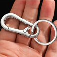 thumbnail image 3 of Men Stainless Steel Gourd Buckle Keychain Waist Belt Clip Anti-lost Buckle Hang, 3 of 5