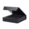 thumbnail image 2 of BAKIPACK 6 Truffle Boxes, Chocolates Boxes, Black Truffle Gift Boxes Packaging with 9-Piece Plastics Tray, Magnetic Closure Lid 5.7x5.7x1.3 Inches, 2 of 4
