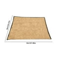 thumbnail image 3 of Fnochy Beige Sun Shade Sail UPF50 Rectangle Canopy Fabric Cloth Screen, Water and Air Permeable & UV Resistant, Heavy Duty, Carport Patio Outdoor, 3 of 9