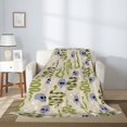 thumbnail image 2 of Throw Blanket for Couch Sofa and Bed, Cartoon Green Cute Snake Skull Super Soft Plush Throw Blanket, Fuzzy Cuteness Comfy Warm Washable Flannel Blanket & Throws for All Season 60"x50", 2 of 5