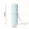 thumbnail image 3 of Haidf Toothbrush Travel Case, Plastic Travel Toothbrush Holder, Portable Toothbrush Container for Traveling, Camping, Business Trip, Bathroom and School, Travel Essentials, 7.7", Blue, 3 of 3
