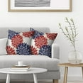thumbnail image 2 of 4th of July Pillow Covers 16x16 Set of 2, Blue Red White Dahlia Floral Farmhouse Decorations Throw Pillow Covers Patriotic Independence Day Outdoors Decorative Linen Cushion Case for Couch Sofa Home, 2 of 6