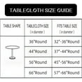 thumbnail image 2 of Clear Round Vinyl Fitted Tablecloth Waterproof Oilcloth Heavy Duty Elasticized Table Cover Elastic Edge Design Plastic Tablecloth Protector Best for 57"-65" Round, 2 of 8