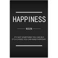 thumbnail image 2 of Motivational Wall Art Inspirational Painting Poster Happiness Noun Company Wall Decoration Inspiring Entrepreneur Positive Quotes Office Stretch Frame Ready to Hang12x18, 2 of 6
