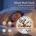 thumbnail image 4 of Christmas Cardinal Poinsettia Round Wall Clock Silent Rustic Holiday Farmhouse Decor, 4 of 5