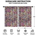 thumbnail image 2 of Blackout Kids Curtains,Boho Bohemia Flower Childrens Insulated Curtains Set Of 2,Bedroom Essentials,Toddler Room Decor 42"x63"(106x160cm), 2 of 4