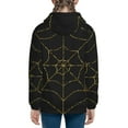 thumbnail image 6 of Kdxio Golden Spider Web Pattern Kids Boys Girls Zip Up Hoodie 3D Printed Hooded Sweatshirt Hoody Coat with Pocket 7-12 Y-Medium, 6 of 6