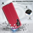 thumbnail image 2 of for Samsung Galaxy S23 Ultra 5G Case View Clear Smart Window Leather for Samsung S23 Ultra Case Luxury Flip Slim Mirror Hard PC Kickstand Shockproof Galaxy S23 Ultra Cover Protective (red), 2 of 14