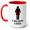 Red, variant on Rongyun Coffee Travel Mug - Women Powering 'It Was Never A Dress' Motivational Ceramic Mug - Coffee or Tea Cup - Novelty Gift for Women 11 oz