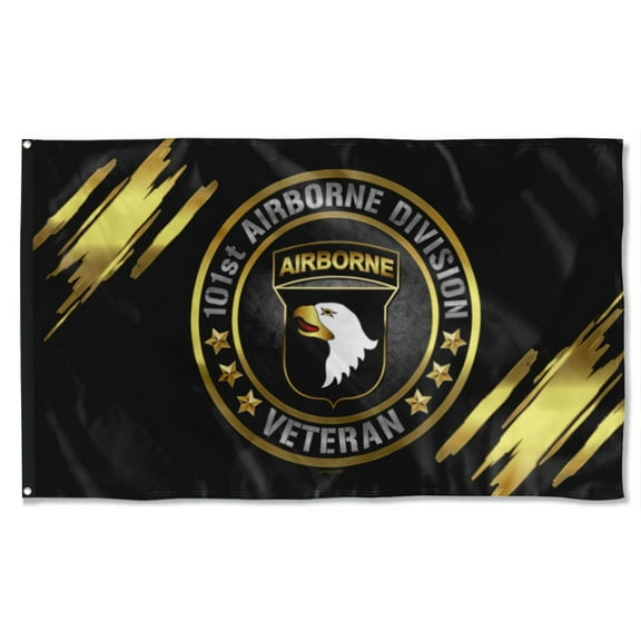 Cayyon 101st Airborne Division Veteran Flag 3x5Feet Military Banner with 2 Brass Grommets