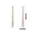 thumbnail image 3 of Long Taper Candles for Wedding Decor - 10 Inch Unscented Dinner Candles with Floral Print, 2 Pack Romantic Candlelight Dinner Set, 3 of 6