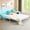 White, variant on Ktaxon Daybed with Trundle Included, Twin Size Metal Daybed Frame with Pull out Trundle Bed, No Box Spring Needed,Black
