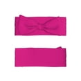 thumbnail image 2 of Daiia Darkmagenta Printed Handmade Baby Headbands Soft Stretchy Hair Bands with Bows for Newborn Infant Baby Toddler Girls, 2 of 5