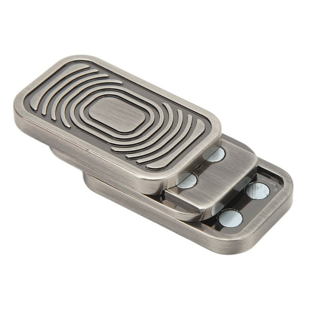 Deslizador de empuje manual de acero inoxidable, control deslizante de póker, tarjeta de empuje, juguete para aliviar el estrés, deslizador magnético tipo A
