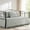 Light Grey, variant on Daybed Cover Set, Diamond Stitching All Season Cozy Bedding With Bedskirt Shams Microfiber Filling