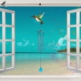 thumbnail image 5 of PULLIMORE Hummingbird Wind Chimes Outdoor, 30" Iron Stained Wind Chimes with 4 Aluminum Tuned Tubes +S Hooks, for Home, Indoor, Window, Garden, Yard (Green Hummingbird), 5 of 9